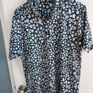 Bad Birdie Floral Golf Shirt NWT
